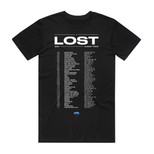 Load image into Gallery viewer, MitiS Lost Tour Black Tee
